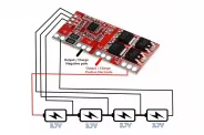 BMS ������� ������ 4S �� Li-ion Li-pol ������� (14.8V BMS 4S 15A 18650)