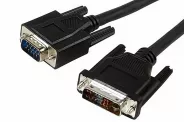  DVI to VGA Cable Black [DB15(M) to DVI-A(M) 1.8m] PVC